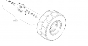 AXLE/HUB ASM STRADDLE 19.03