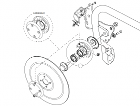 KIT BEARING FLANGE+OUTER DISC