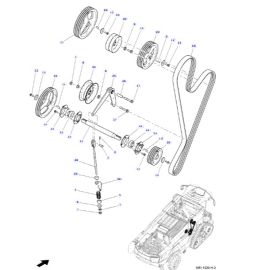 Grain Elevator Secondary Drive Belt, 4488 mm