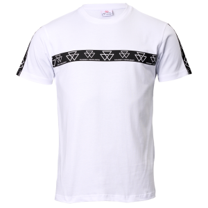 БЯЛА ТЕНИСКАС КРЪГЛО ДЕКОЛТЕ