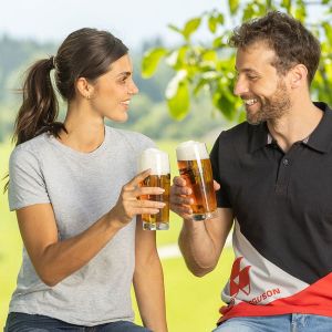 SET OF 2 BEER GLASSES