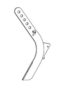 Front tine with mountingplate for fertilise