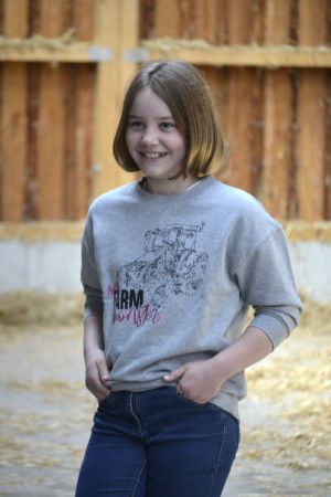 СИВА БЛУЗА "FARM MONSTER" ЗА МОМИЧЕТА